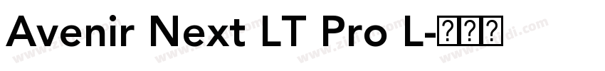 Avenir Next LT Pro L字体转换